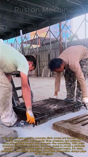 Massive Concrete Ditch Covers Made Easy: Satisfying Concrete Slab Unmolding Process