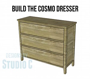 diy three-drawer dresser plans