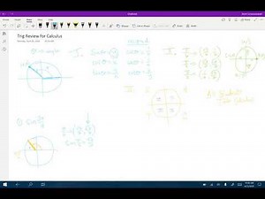 Calculus 1 - 1.4 Trigonometry Review