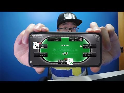 Pokerstars Mobile - $5 Online Poker Tournament FINAL TABLE (Real Money)