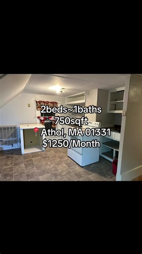 Spacious residential apartment available in arthol MA for $1,250/month. #massachusetts #boston #athol