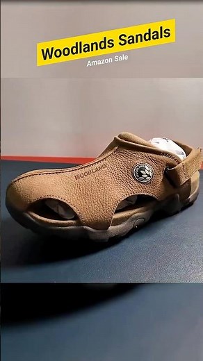 Woodland Camel Leather Sandals 🔥 Amazon Great Indian Festival Unboxing #shorts