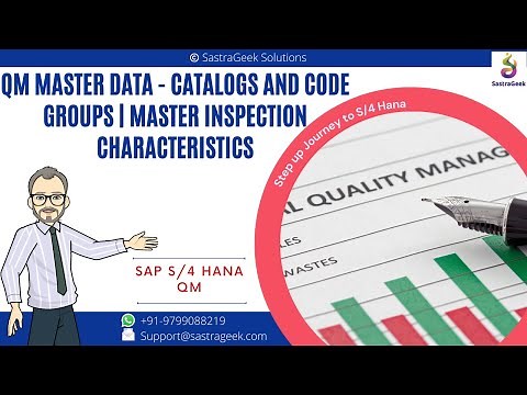 QM Master Data Catalogs and code groups Master inspection characteristics || SAP QM