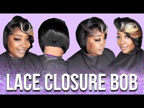 Lace Closure Bob Quick Weave Tutorial | Detailed
