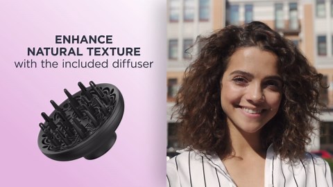 Conair Radiance Boost Hair Dryer, Nano-Quartz Technology, Includes Diffuser and Concentrator