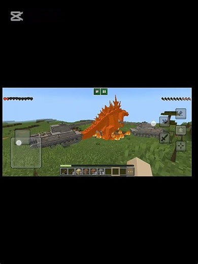 Minecraft Godzilla mod#minecrafthumor #gaming #minecraftjokes #memes #minecraftmemes #minecraftmusi