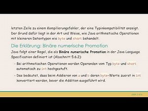 Verstehen des Fehlers „Type Mismatch“ in Java: Warum Sie keinen int in byte konvertieren können