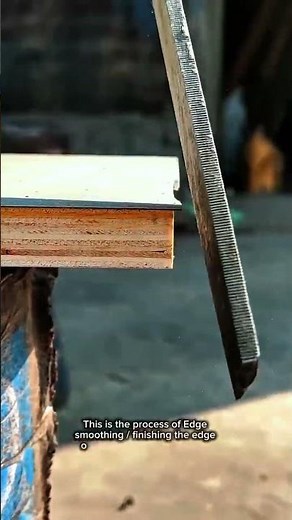 Satisfying Wood Edge Finishing Using a Hand File | Plywood Edge Smoothing Process