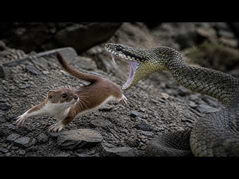 Himalayan Stoat vs Pit Viper: Extreme Survival in the Frozen Mountains
