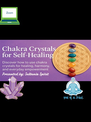 Awaken Your Energy • Align Your Spirit • Empower Your Journey Step into the vibrant world of chakra crystals and discover how these powerful tools can enhance your well-being, balance your energy, and support your self-healing journey. This empowering, hands-on workshop is perfect for anyone seeking to restore harmony within, whether you’re brand new to energy healing or looking to deepen your spiritual practice. You’ll learn how to connect with your body’s energy centers using specific crystals