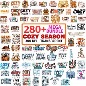 Cozy Season PNG Bundle: 280 Autumn & Winter Designs (digital Download) - Etsy