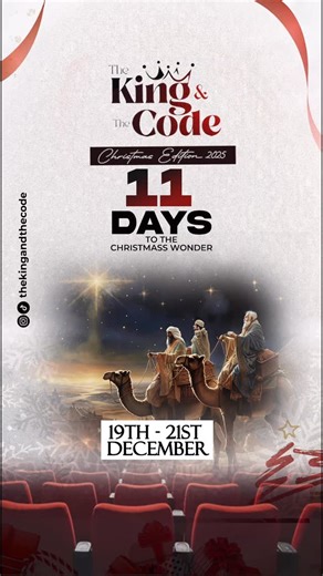 The King & The Code on Instagram: "💫Just as the Wise Men followed the star to find the newborn King, get ready to follow the story that leads to Him. Only 11 days to The King and the Code! Are you ready?? #TheKingAndTheCode #OsbornsNation #Christmas #WeAreTheOnesHelpedByTheLord"
