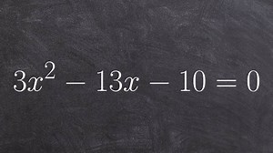 Solving a quadratic equation by factoring using AC method