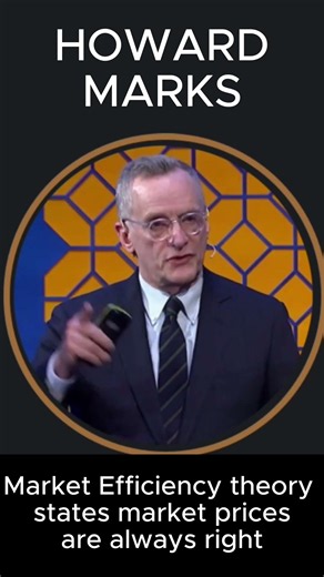 I do not believe in market efficiency, by Howard Marks