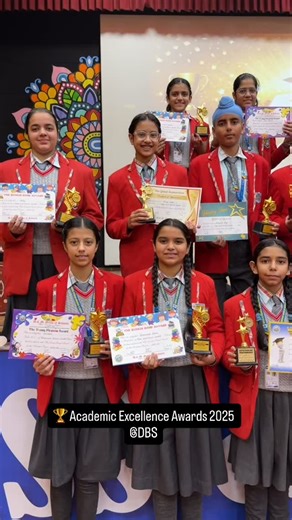 🏆 Academic Excellence Awards 2025 🏆👏 Heartiest congratulations to our proud awardees and their supportive families 💐 👩‍🏫👨‍🏫 A big shoutout to our teachers—true mentors shaping bright futures 🌱 🚀 Aim high, shine brighter—the sky is just the beginning! 💫 #AcademicExcellence 📖 #CelebratingSuccess 🎉 #YoungAchievers 🌟 #FutureLeaders 🚀 #DassAndBrownWorldSchool 🏫 | Dass & Brown World School Ferozepur