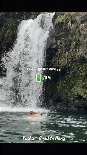 Swim Next to a Waterfall in Maui | Puaʻa Kaʻa State Park Road to Hana #shortstravel