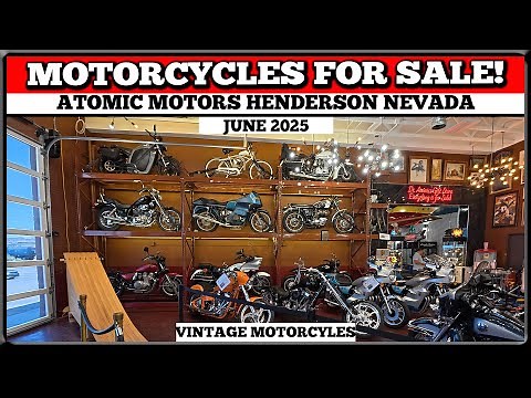 Vintage Motorcycles For Sale! Showroom Tour Atomic Motors - Henderson Nevada