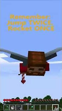 Minecraft Pro Tip | How to Take Off from the GROUND with ELYTRA (In 28 Seconds!) #Shorts