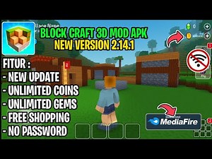 Download Block Craft 3D Mod Apk Terbaru 2022 - New Version 2.14.1 !! Unlimited Coins & Gems
