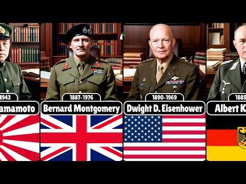 Greatest Commanders of World War II from Each Country