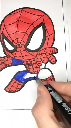 Spider-Man Coloring Pages - How to Draw Spider-Man - Spider-Man vs Venom