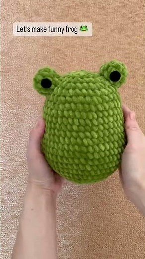 Crochet frog squishmallow Amigurumi funny frog Kawaii animals pattern for kids