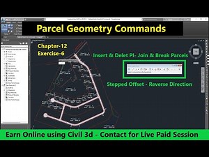 How to Edit Parcels by Edit Geometry Commands in Civil 3d |Edit Parcel Lot line Geometry in Civil 3D