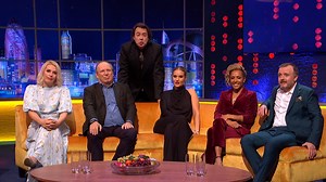 We’ve got a fantastic line up of guests including Rosie Huntington-Whiteley , Sara Pascoe, Chris McCausland, Hans Zimmer, Dame Kelly Holmes, and music from the incredible Arctic Monkeys. Don’t miss it, this Saturday at 9:50pm on ITV #TheJRShow | The Jonathan Ross Show