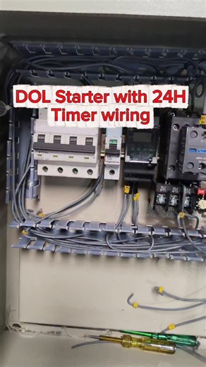 Msr Electricals on Instagram: "DOL starter with 24H timer ON of OFF wiring #electrician #electricalwork #instagood #reels #viralreels #electrical #msrelectrical #telugureels #dol#PanelBoardWiring #24htimer"
