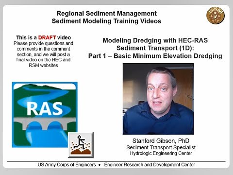 Modeling Dredging with HEC-RAS Sediment Transport: Part 1