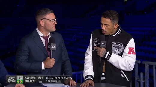 🇧🇷 Carlos Prates says he has been through a lot in life and does not feel pressure during fights. 👀"I lived for 6 years in Thailand without money, without a sponsor. I fought with my hand broken, I fought sick, I fought in really bad situations for little money just to pay my bills.I’m doing what I love.I go there — what can happen? I can get hit and lose. Of course, I don’t want that, but even if I lose, I’m gonna make a lot of money, and I love that."via: @UFConParamount