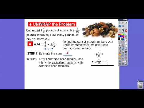 Add and Subtract Mixed Numbers - Lesson 6.6