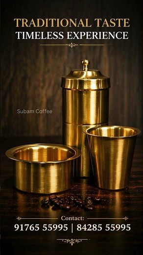Traditional Filter Coffee | Coffee Powder + Dabara Set ☕