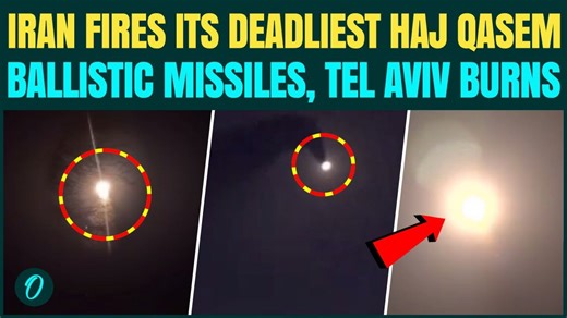 Iran’s Haj Qasem missiles kill 230+ in Israel? Iran bombs Tel Aviv with cluster warhead missiles