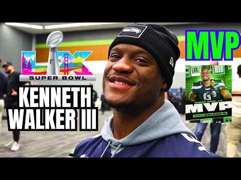 I interviewed Super Bowl MVP Kenneth Walker III before monster 161-yard game for Seattle Seahawks
