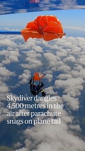 Video released by the Australian Transport Safety Bureau (ATSB) shows the parachutist preparing to exit a Cessna Caravan over Tully in far-north Queensland on 20 September. As the man clings to the side of the aircraft’s roller door, the handle of his reserve parachute catches on the wing flap, causing it to deploy prematurely. The man is instantly dragged backwards, with his legs striking the tail’s left horizontal stabiliser, damaging it. Thirteen of the remaining skydivers then quickly exit t
