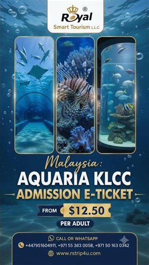 Aquaria KLCC Malaysia 🦈 Walk Through a Shark Tunnel! | Royal Smart Tourism