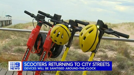 Electric scooters are set to roll back onto Adelaide's streets tomorrow. #9News | 9 News Adelaide