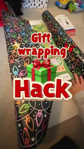 Holiday gift wrapping hack, I honestly just starting doing this! It’s so helpful to know where to cut! Happy holidays everyone!! #giftwrappinghacks #giftwrapping #giftwrappingideas #christmasgifts #momsover30