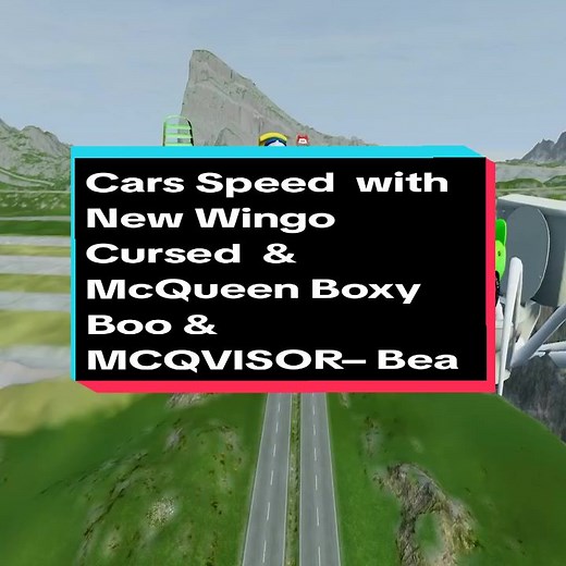 Cars Speed with New Wingo Cursed & McQueen Boxy Boo & MCQVISOR in BeamNGDrive