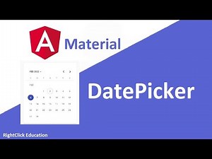 Angular Material Datepicker | Angular Material Tutorial 10