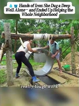 Hand Dug Well – Our Off-Grid Water Source 💧🌍 #shortsfeed #experiment