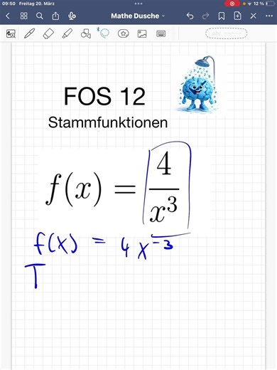 MaDu: FOS 12, basic function, integral