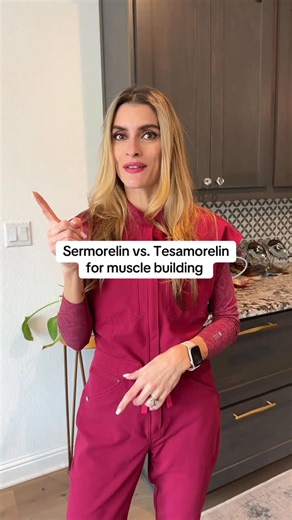 Mercy Henderson on Instagram: "Sermorelin vs Tesamorelin BOTH are growth hormone releasing hormone (GHRH) agonists that signal to your pituitary gland to increase more of your own human growth hormone. Sermorelin can be great for a gentler HGH release and overall anti-aging benefits. Tesamorelin can be a better option for targeting visceral adipose (fat around your organs) and abdominal adipose tissue. It causes a stronger release of HGH that lasts longer, and so has a higher potential for side 