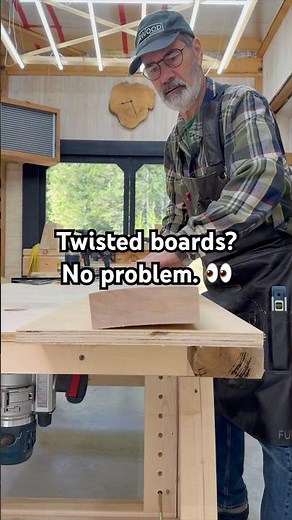 Flatten Twisted Boards with a Planer Jig 🔧
