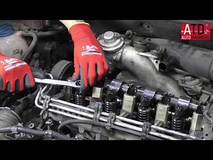 Mechanical adjustment of TDI pump injector.