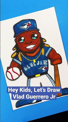 ⚾️ How to Draw Vladimir Guerrero Jr. (Short)