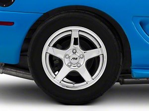 Mustang Deep Dish 2003 Cobra Style Chrome Wheel; Rear Only; 17x10.5; 27mm Offset (94-98 Mustang) - Free Shipping