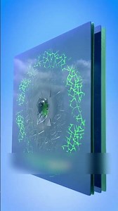 How Bulletproof Glass Actually Stops a Bullet! #3danimation #shortvideo