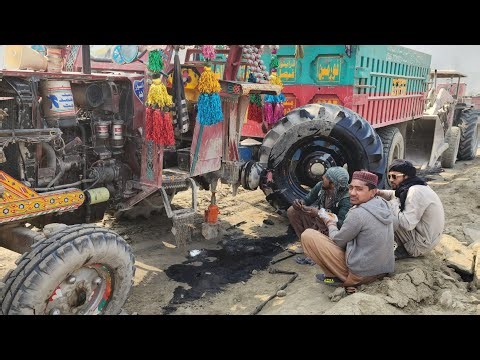 Mountain Disaster: Massive Tractor Axle Snap Under Heavy Load! | Expert Field Repair